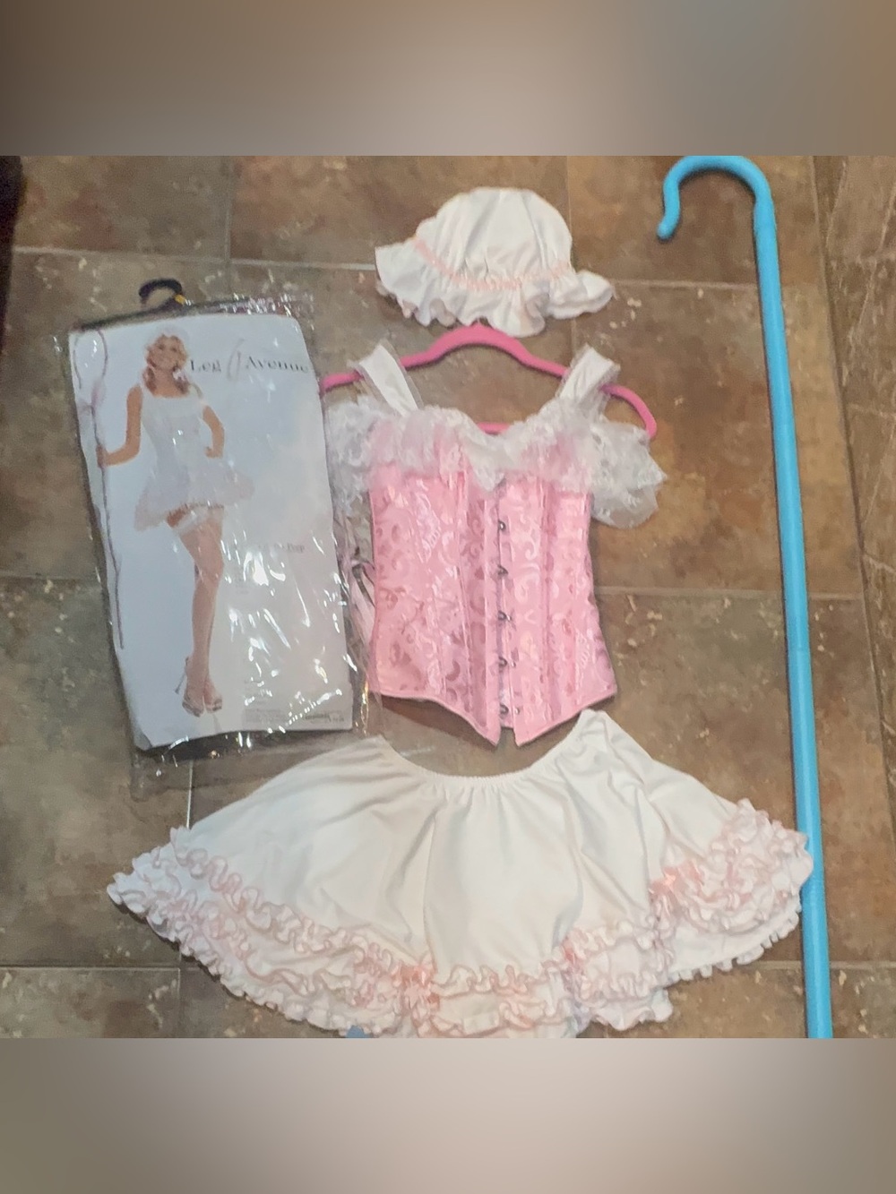 packaged Leg Avenue 4-piece Lil' Bo Peep costume.